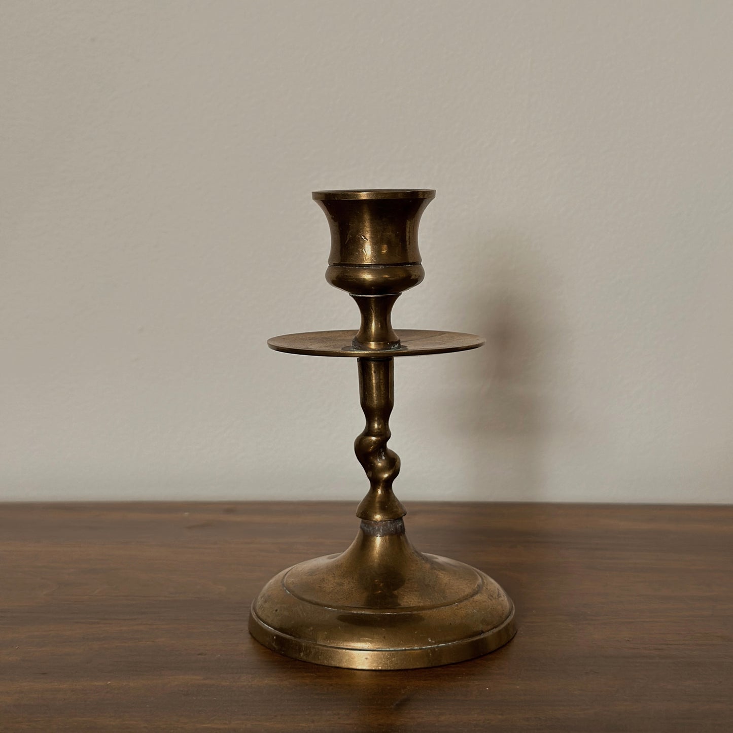Barley Twist Brass Candlesticks (Pair)
