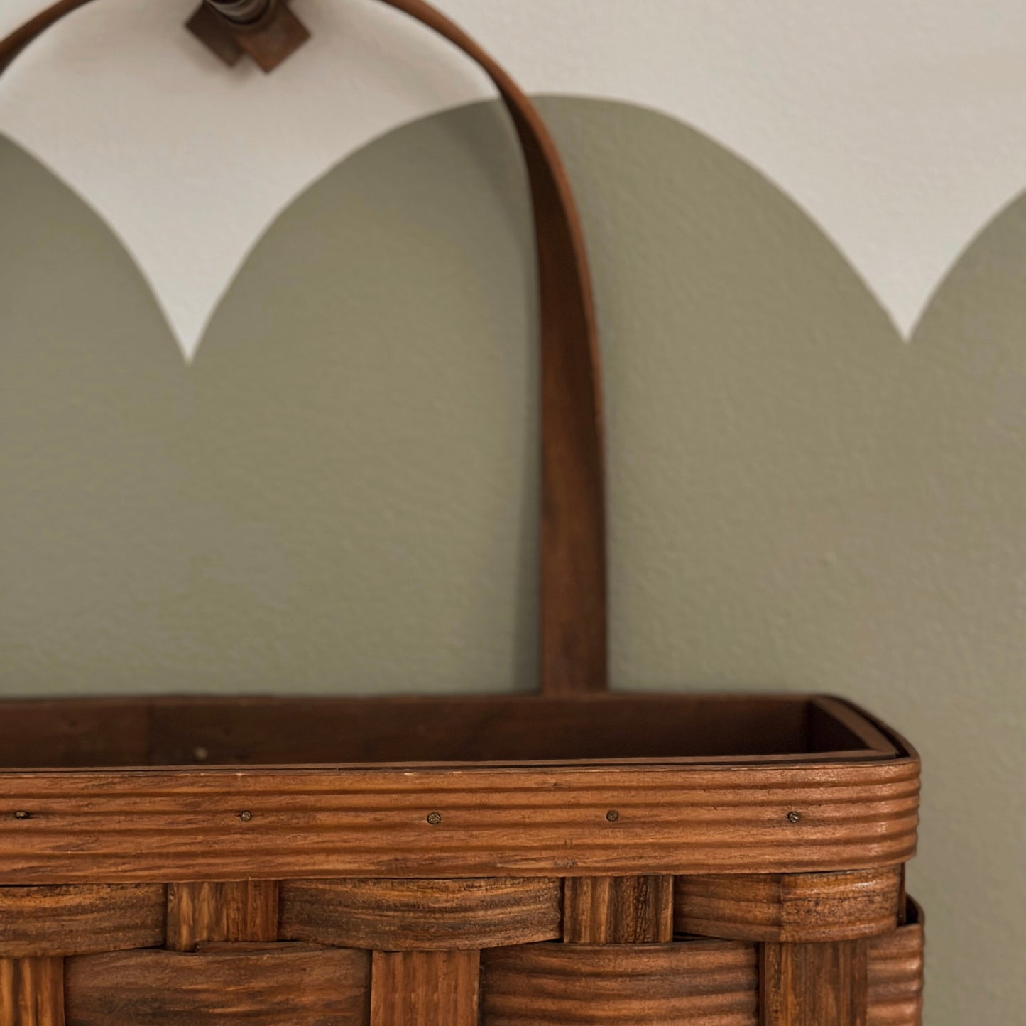 Primitive Splint-Weave Wall Pocket