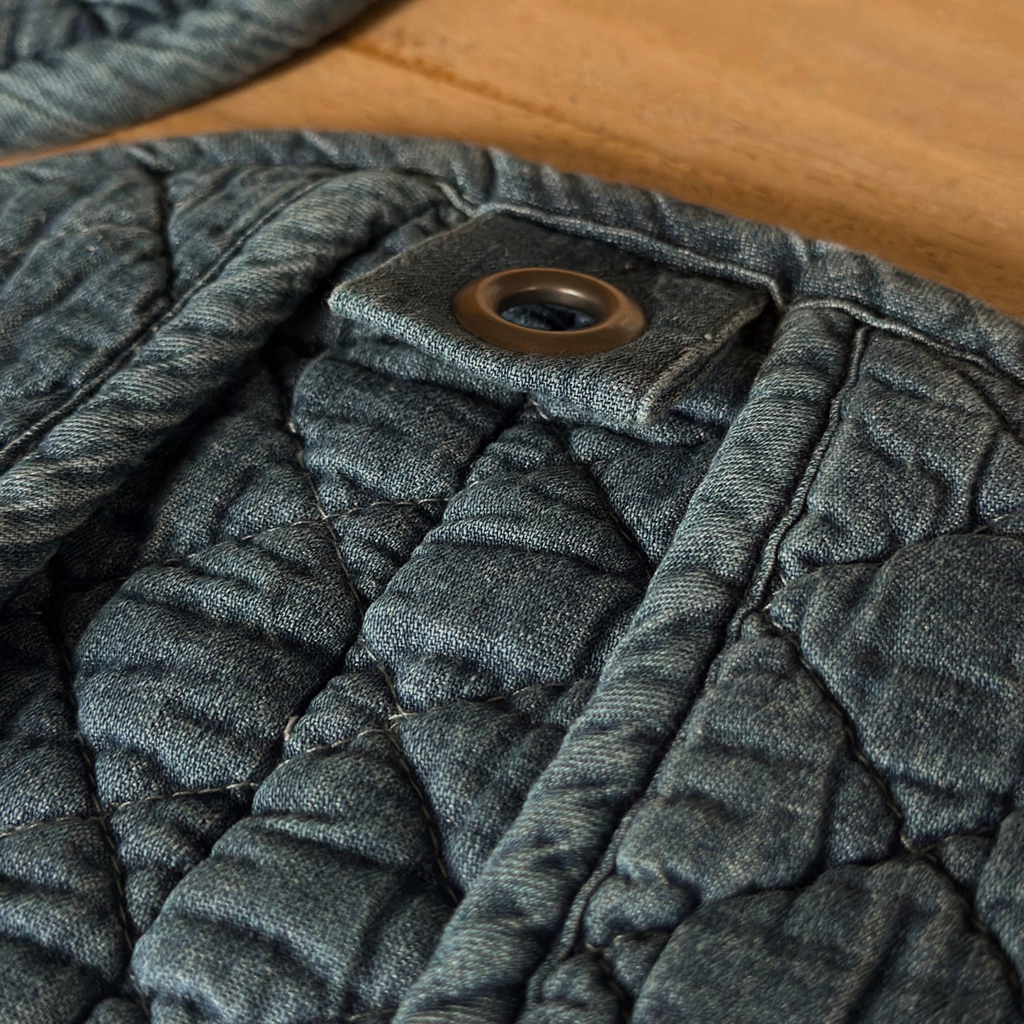 Quilted Denim Pot Holders | Set of Two