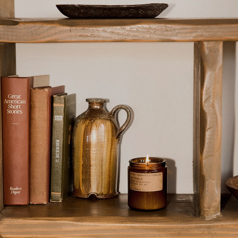 Teakwood & Tobacco Soy Candle | PF Candle Co