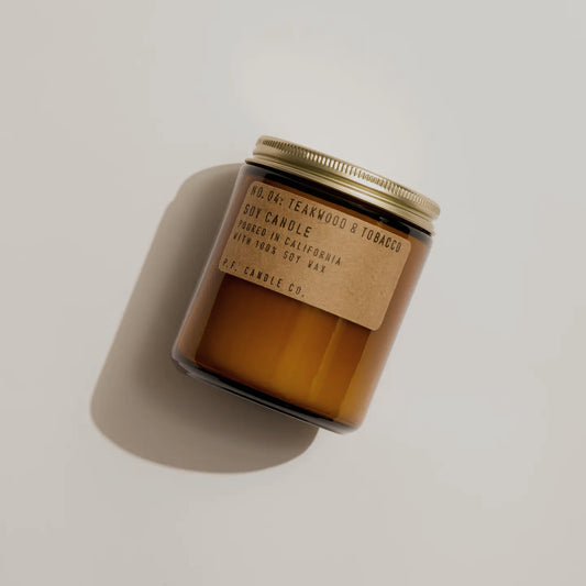 Teakwood & Tobacco Soy Candle | PF Candle Co