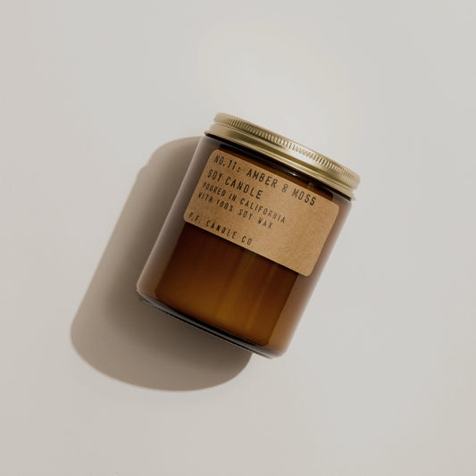 Amber & Moss Soy Candle | PF Candle Co