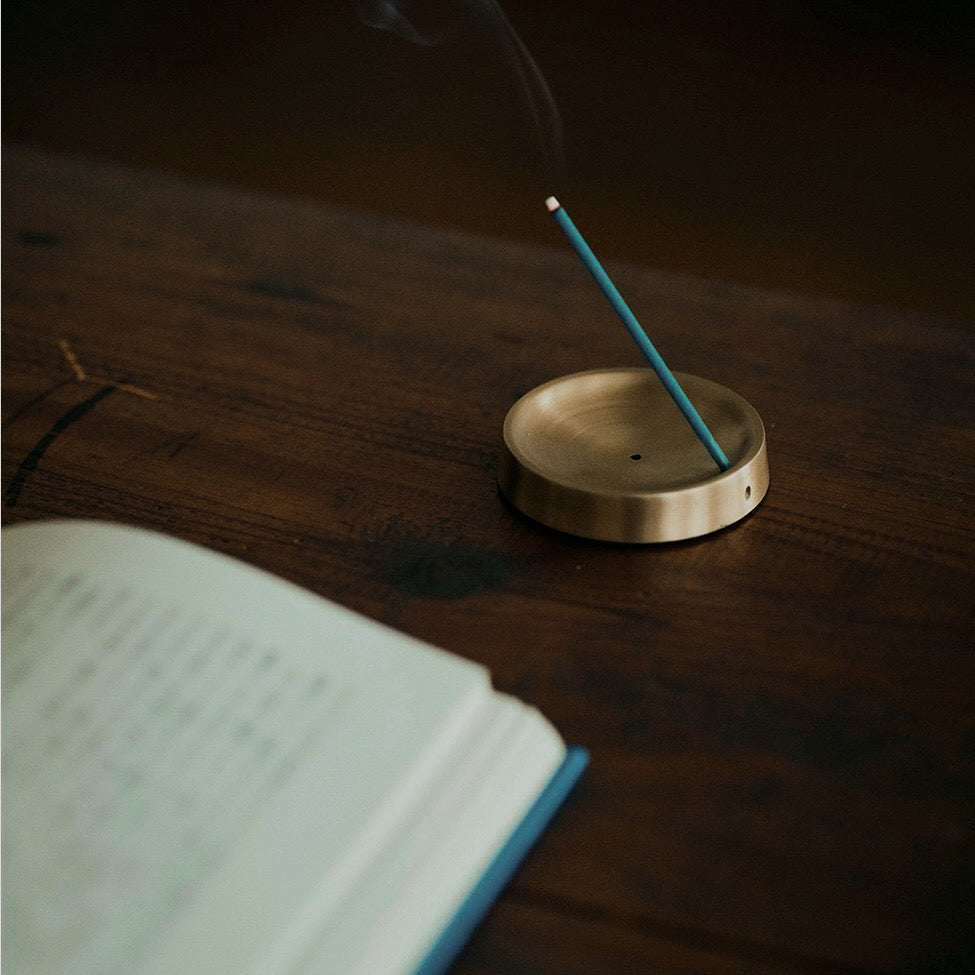 Petite Brass Incense Holder | Round