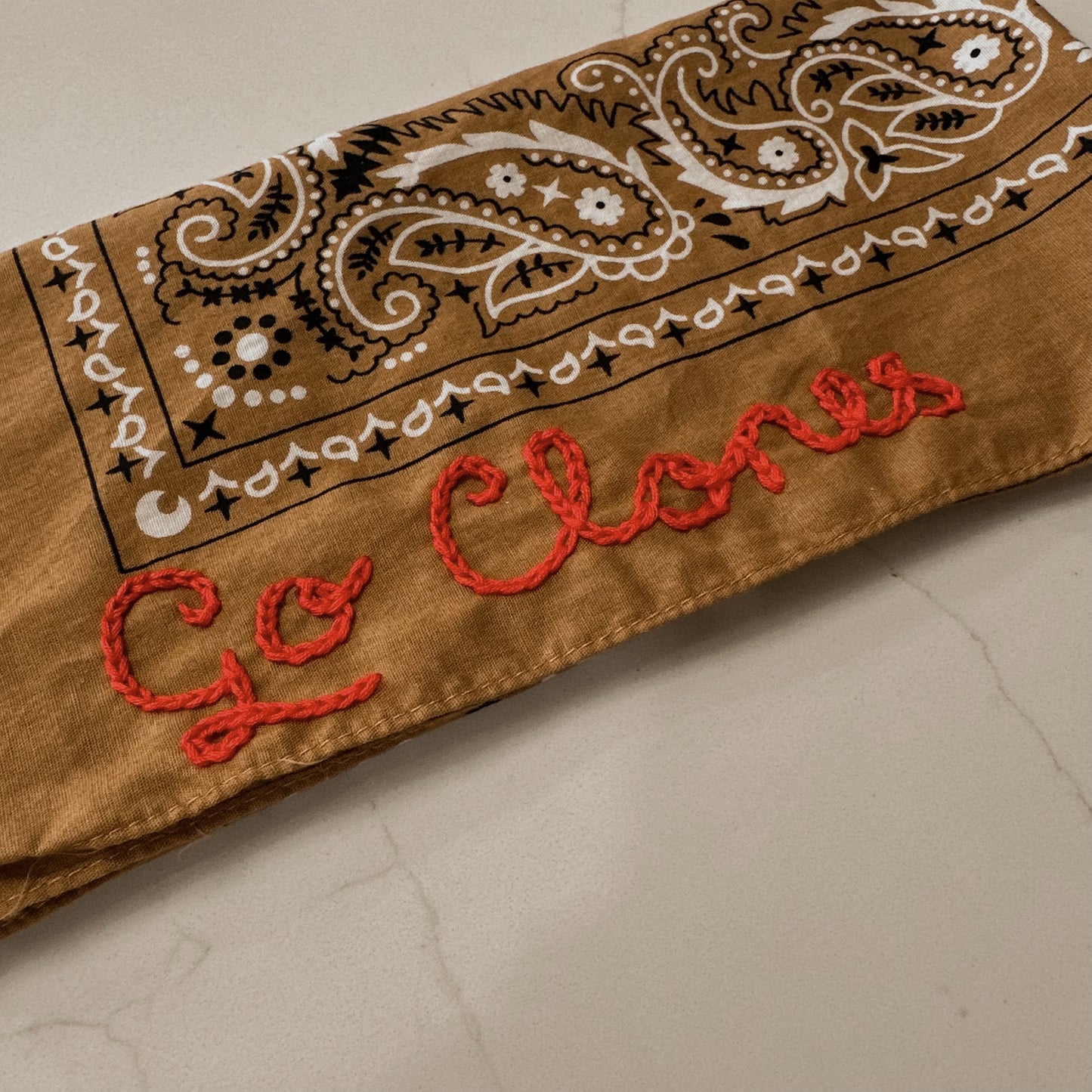 Custom Chain Stitched Bandana | READ DESCRIPTION