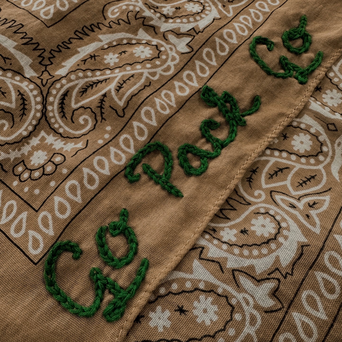 Custom Chain Stitched Bandana | READ DESCRIPTION