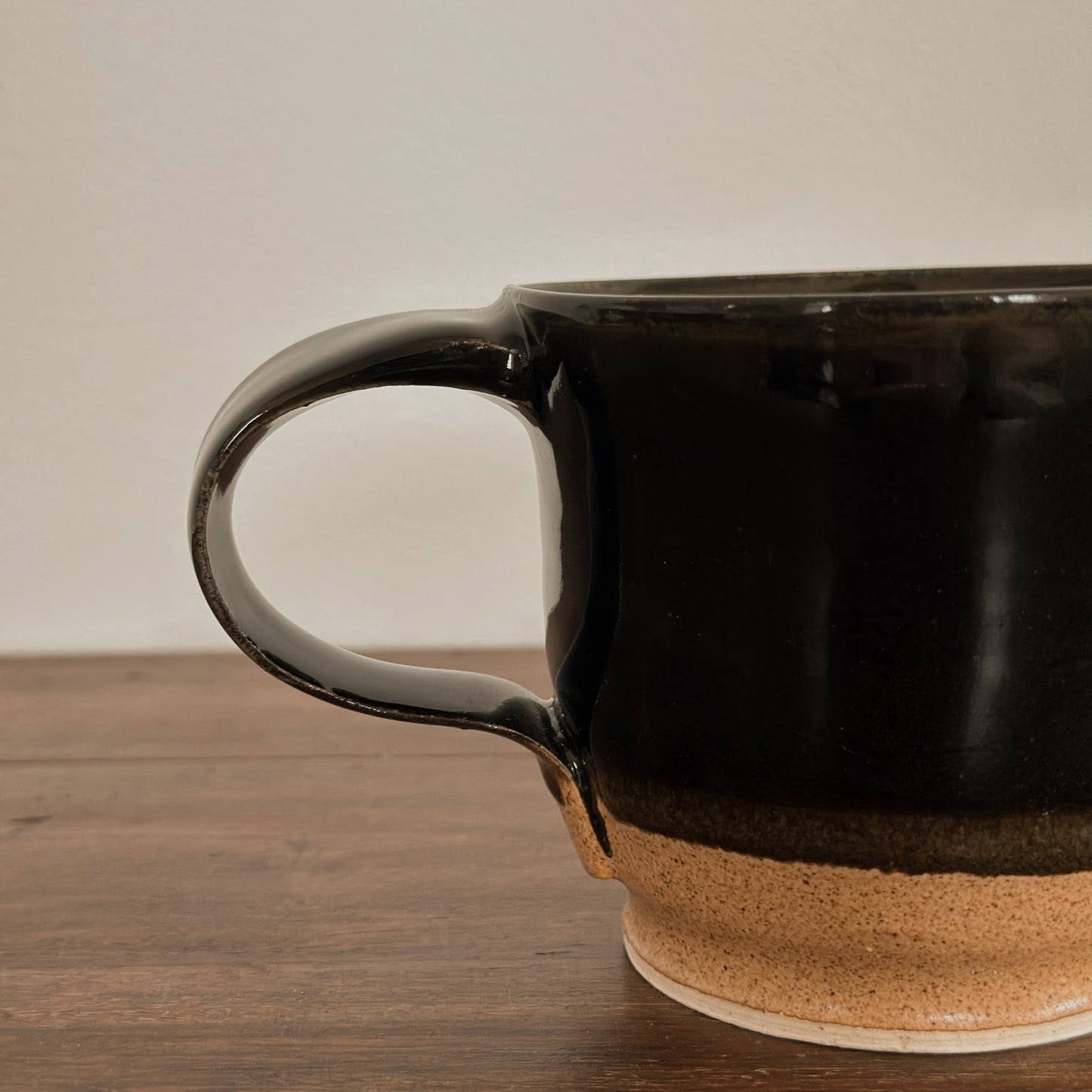 Handcrafted Dark Emerald Stoneware Mug