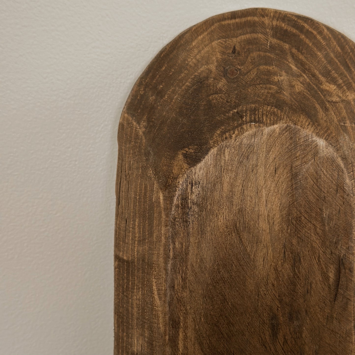 Antique Hand-Carved Wooden Dough Bowl