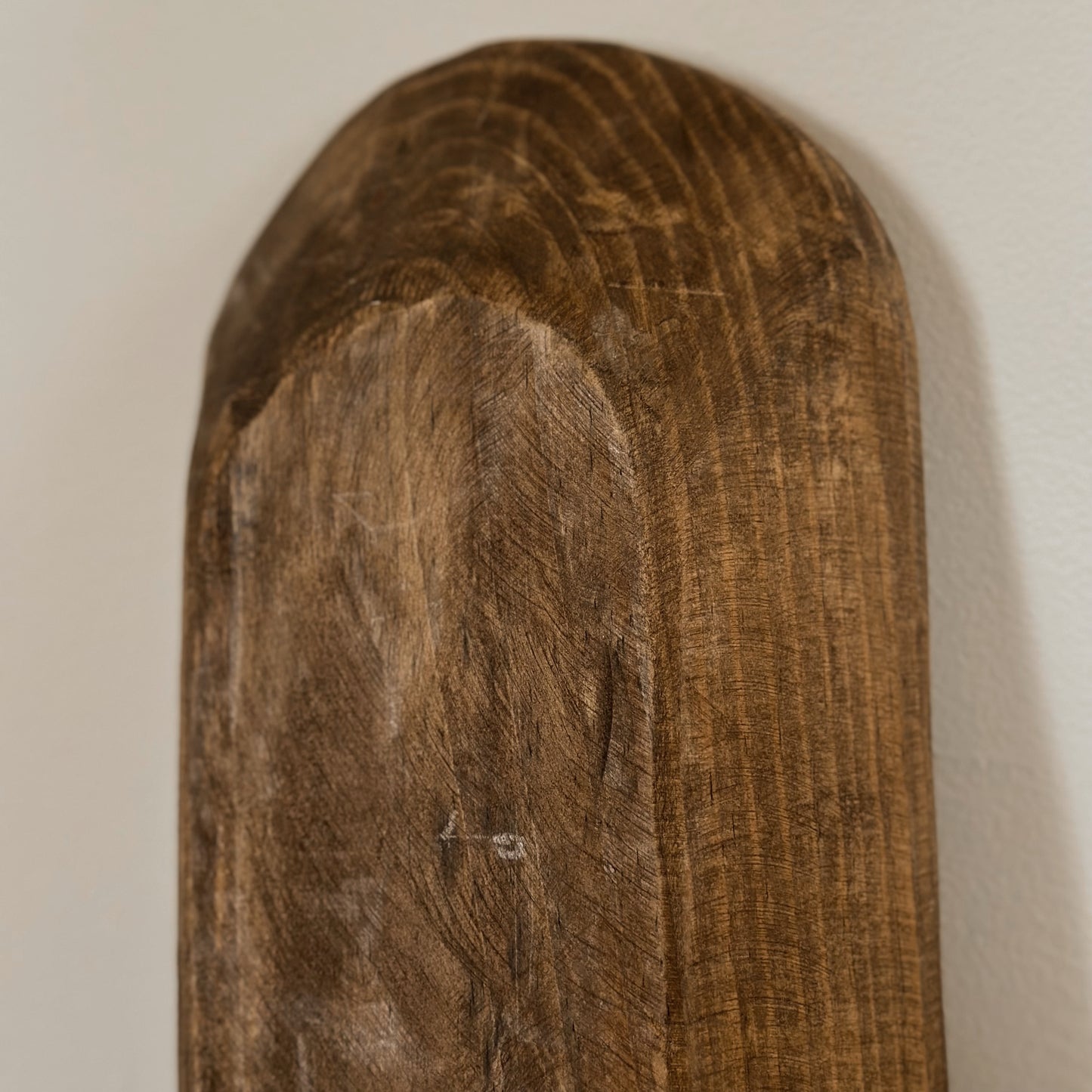 Antique Hand-Carved Wooden Dough Bowl