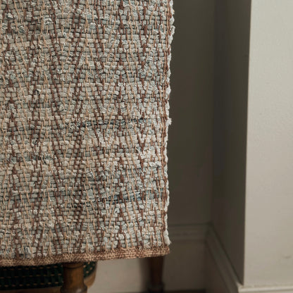 Vintage Earthy Rag Rug Accent Mat