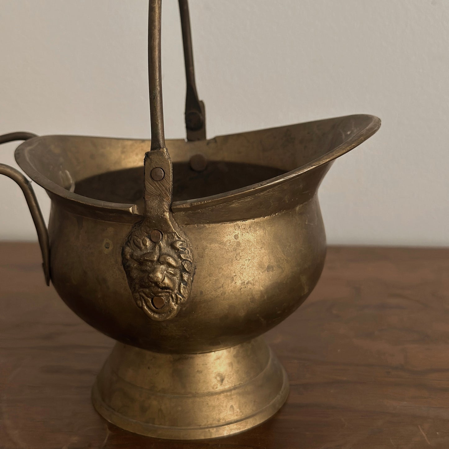 Vintage Brass Miniature Coal Scuttle Sugar Hod