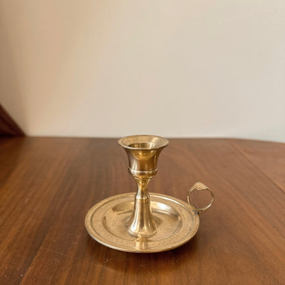 Brass Chamberstick Candle Holder