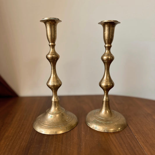 Vintage Brass Candle Stick Holders