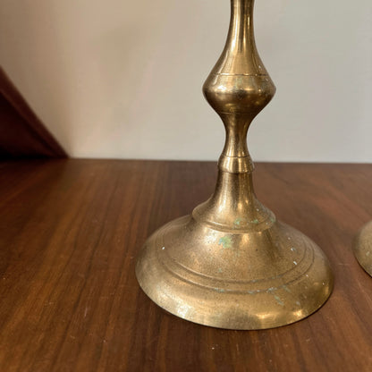 Vintage Brass Candle Stick Holders