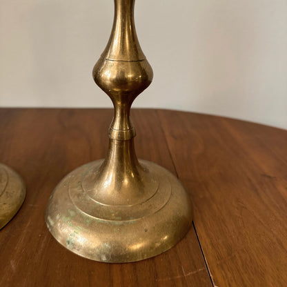 Vintage Brass Candle Stick Holders
