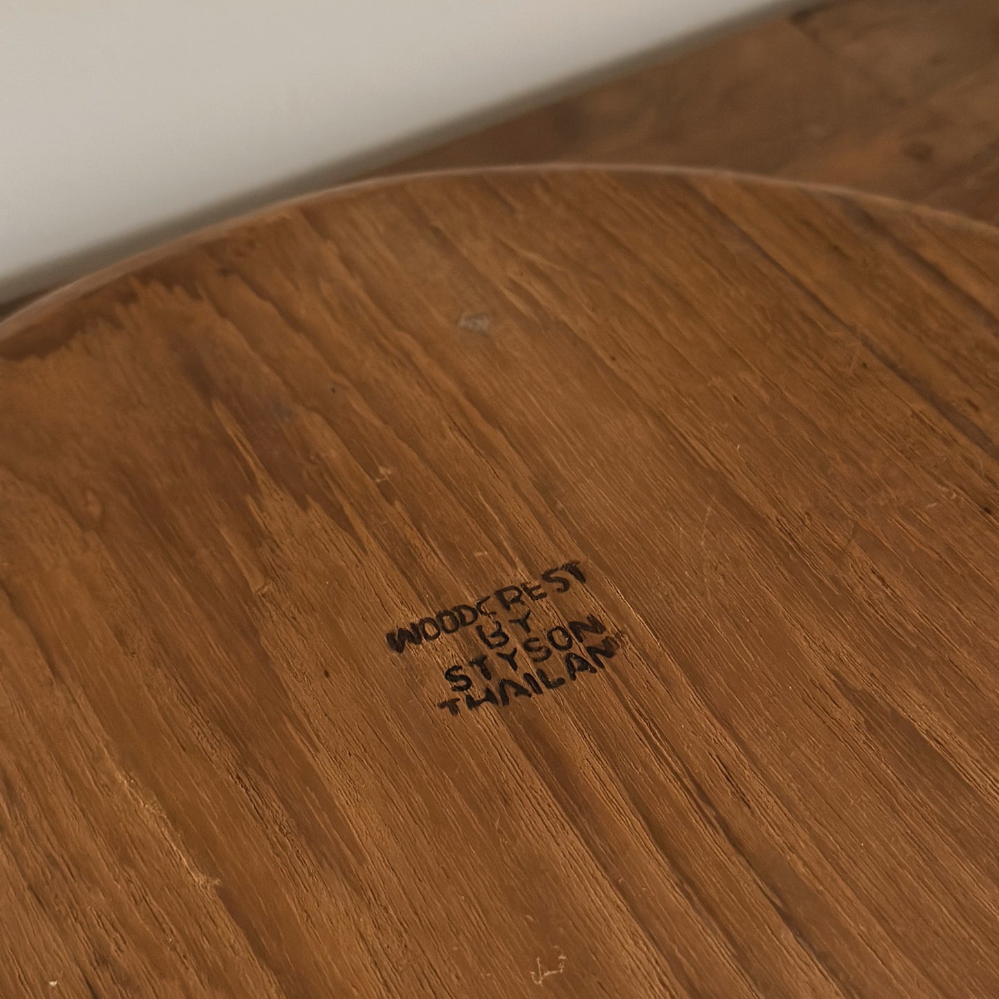 MCM Woodcrest by Styson Carved Teak Divided Serving Tray | Vintage