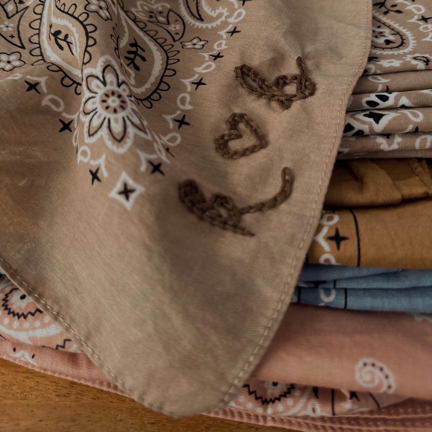 Custom Chain Stitched Bandana | READ DESCRIPTION