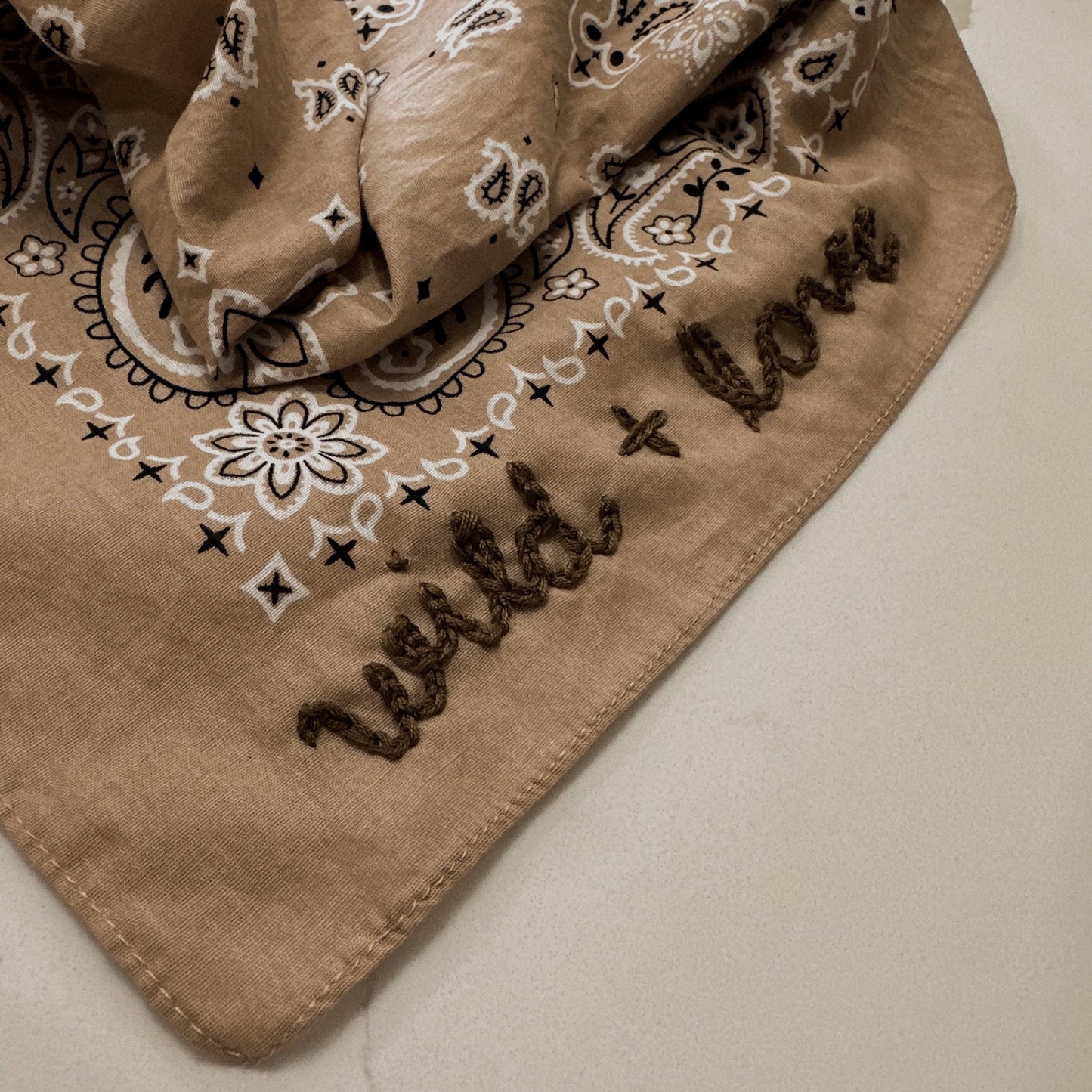 Custom Chain Stitched Bandana | READ DESCRIPTION