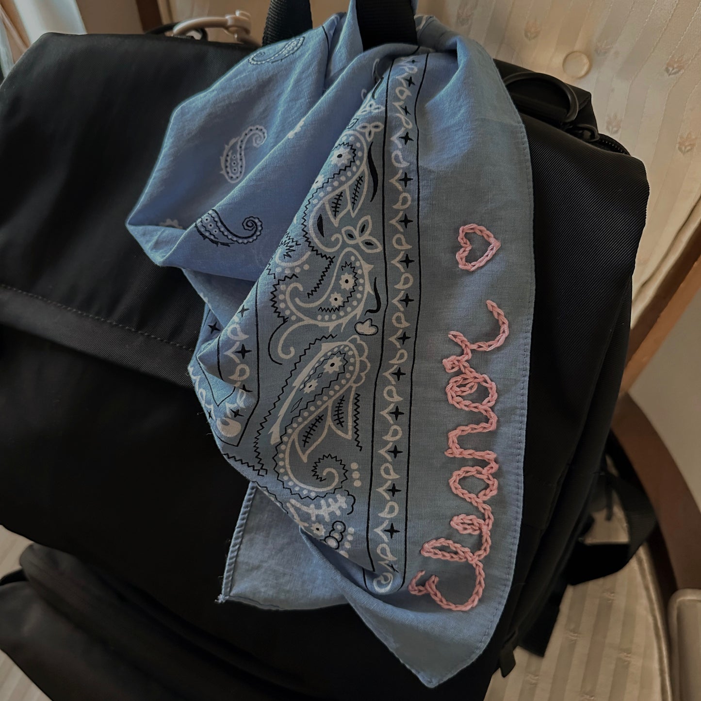 Custom Chain Stitched Bandana | READ DESCRIPTION