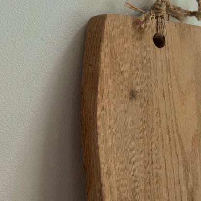Oak Live-Edge Charcuterie Serving Board & Wall Hanging | Vintage
