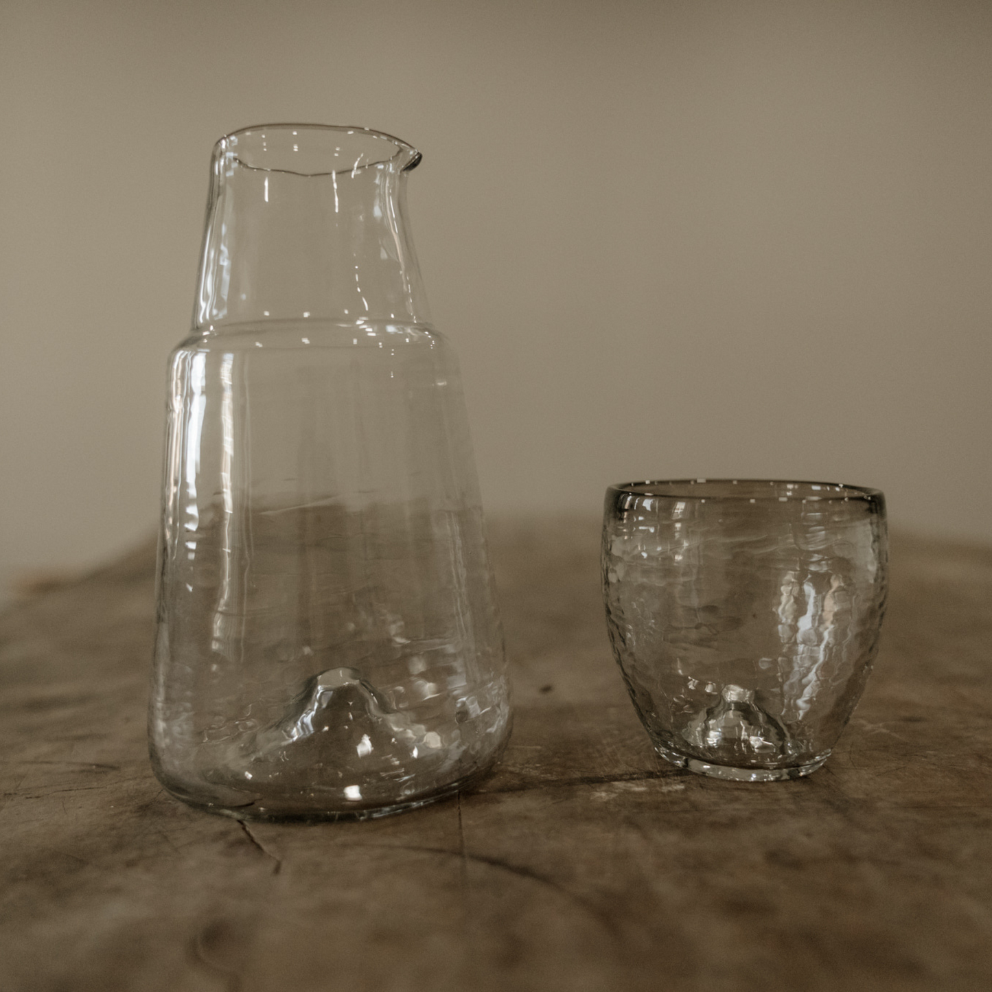 Recycled Glass Bedside Carafe