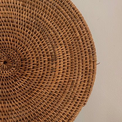 Hand-Woven Rattan Trivet