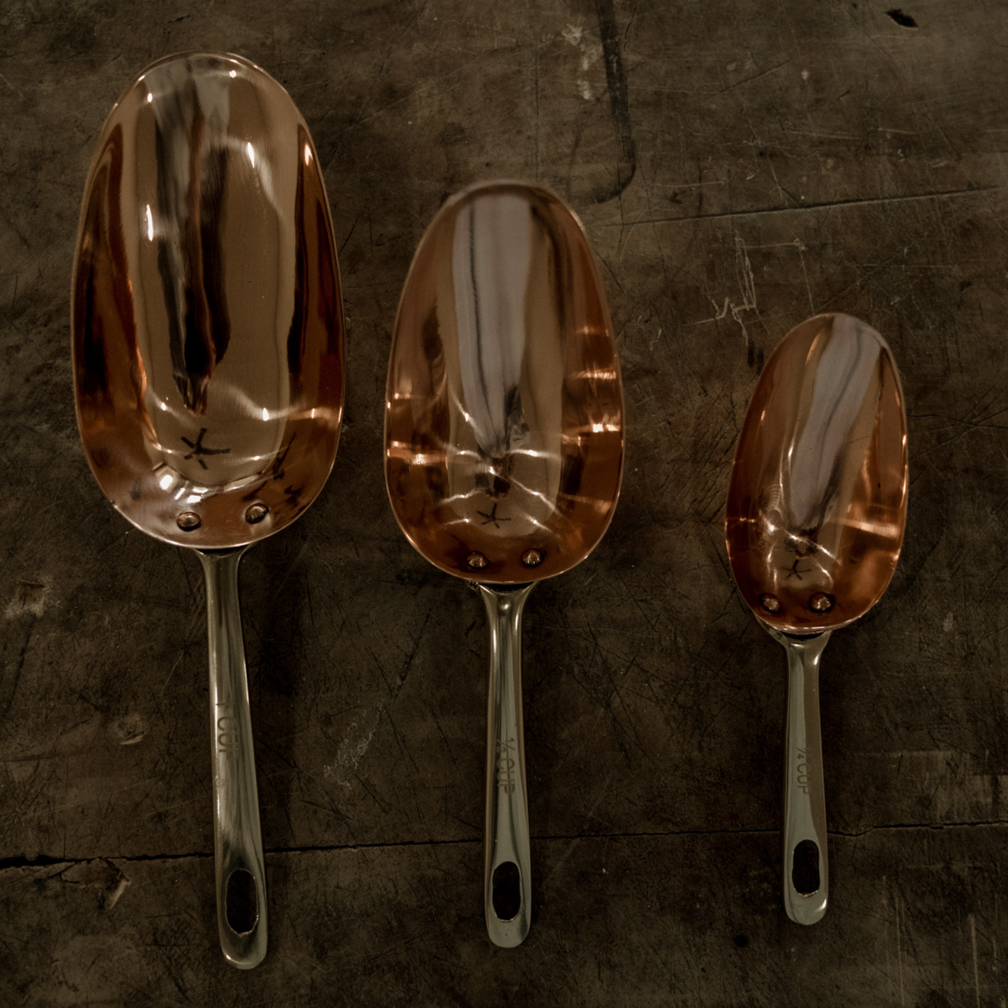 Copper Measuring Scoops