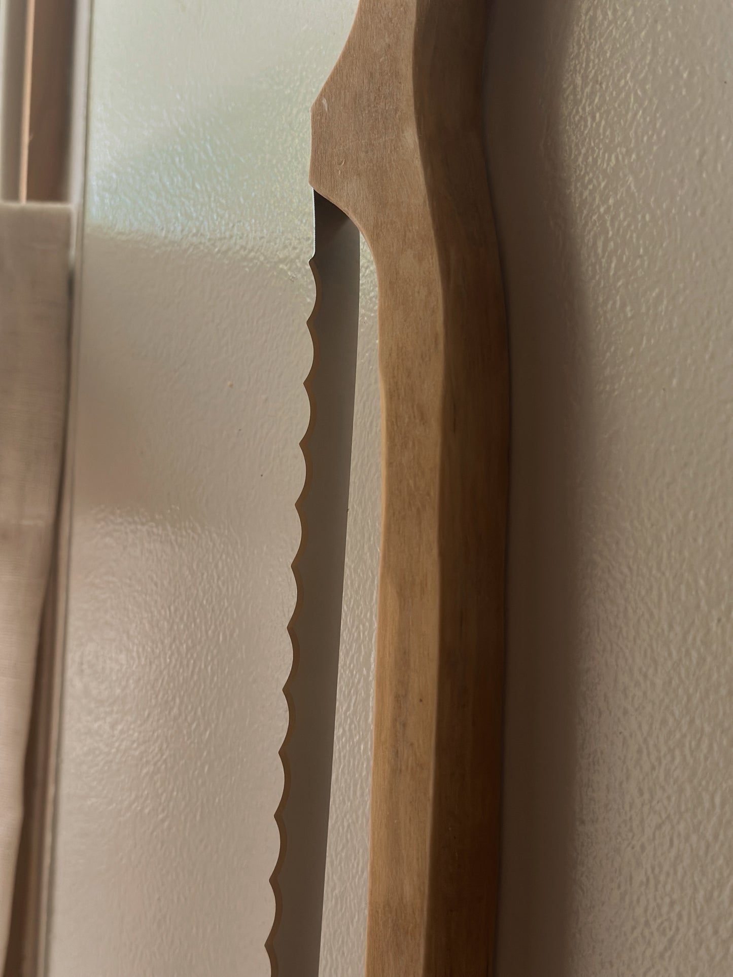 Artisan-Made Bread Knife | Ash Wood