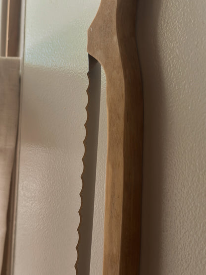 Artisan-Made Bread Knife | Ash Wood
