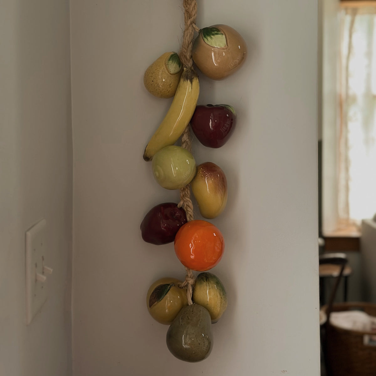 Italian Ceramic Fruit Swag | Vintage