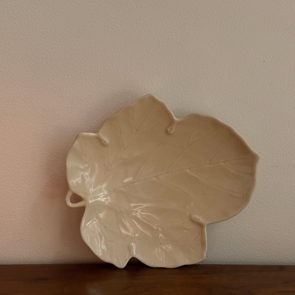 Off-White Ceramic Leaf Trays | Vintage | Various Sizing