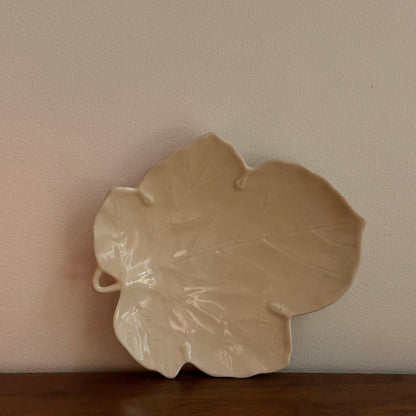 Off-White Ceramic Leaf Trays | Vintage | Various Sizing
