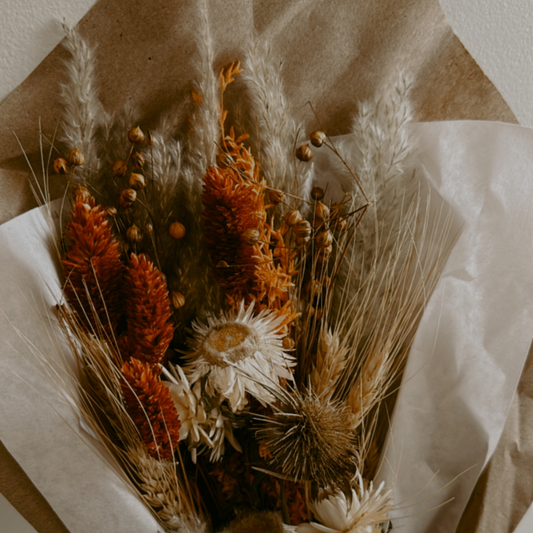 Strawflower & Golden Grains Bouquet