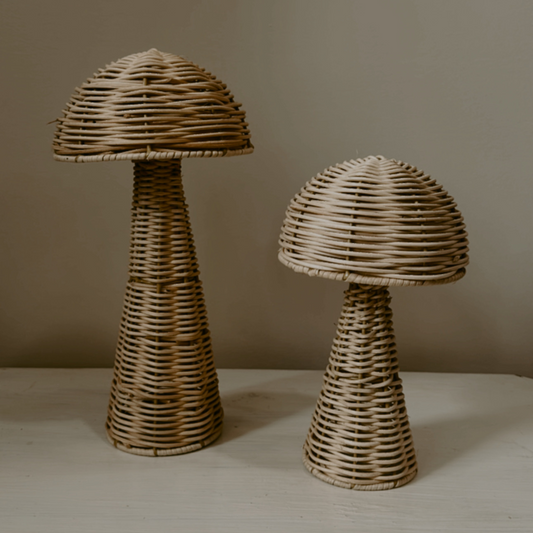 Rattan Mushroom Figurine