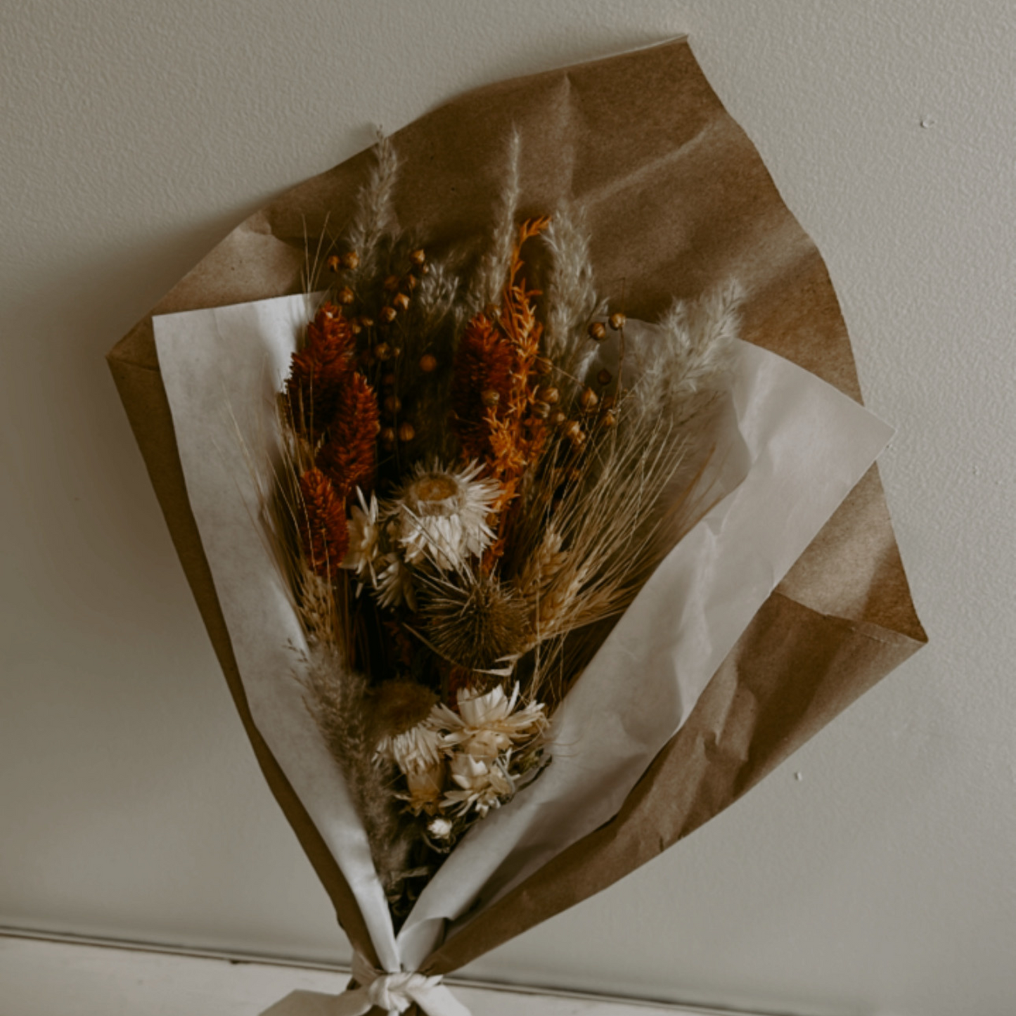 Strawflower & Golden Grains Bouquet