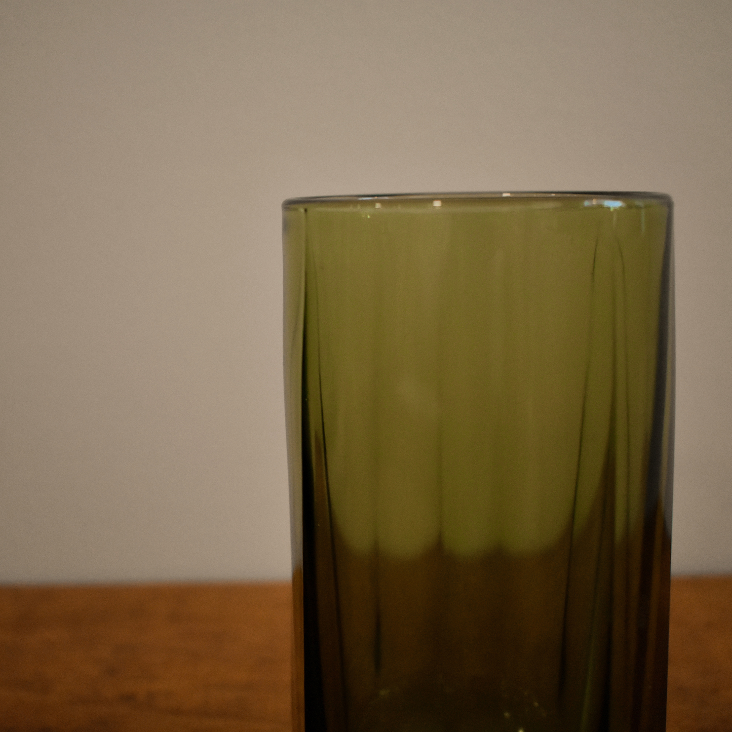 Vintage Green Drinking Glass Set