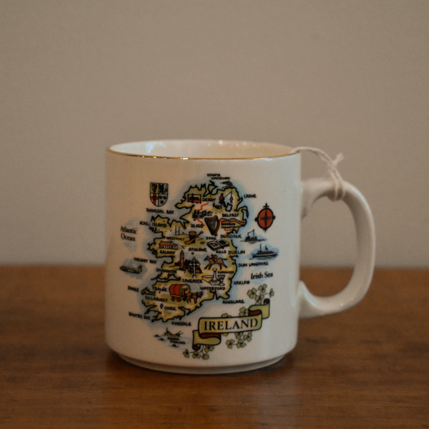 Vintage Ireland Map Mug