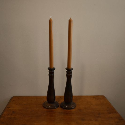 Wooden Vintage Candle Holders