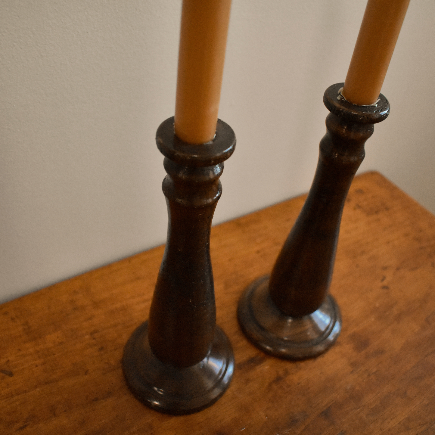 Wooden Vintage Candle Holders