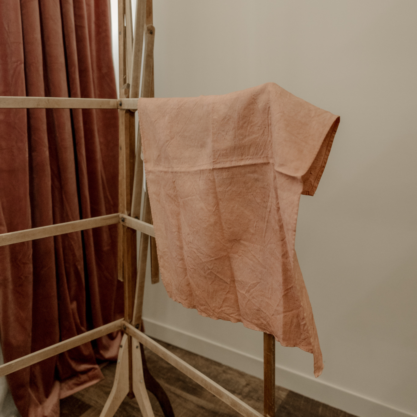 Naturally Dyed Linen Tea Towel