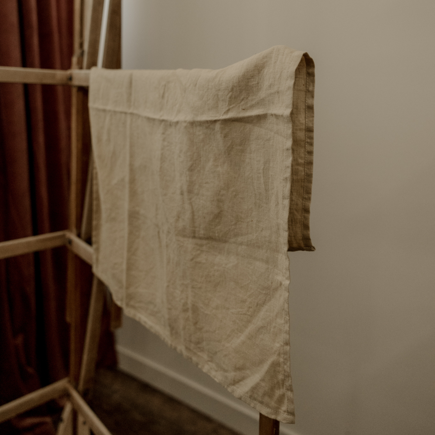 Naturally Dyed Linen Tea Towel