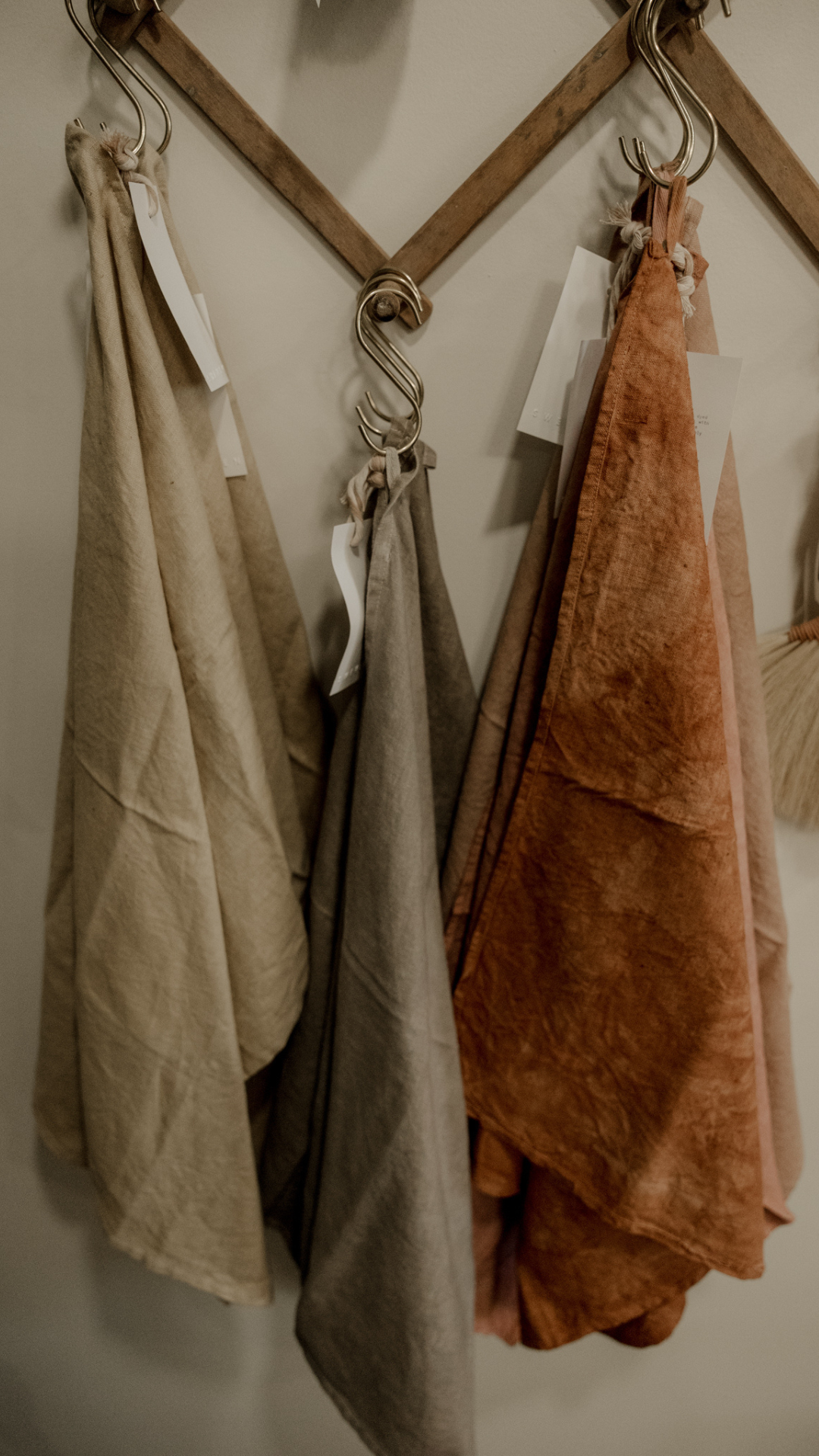 Naturally Dyed Linen Tea Towel