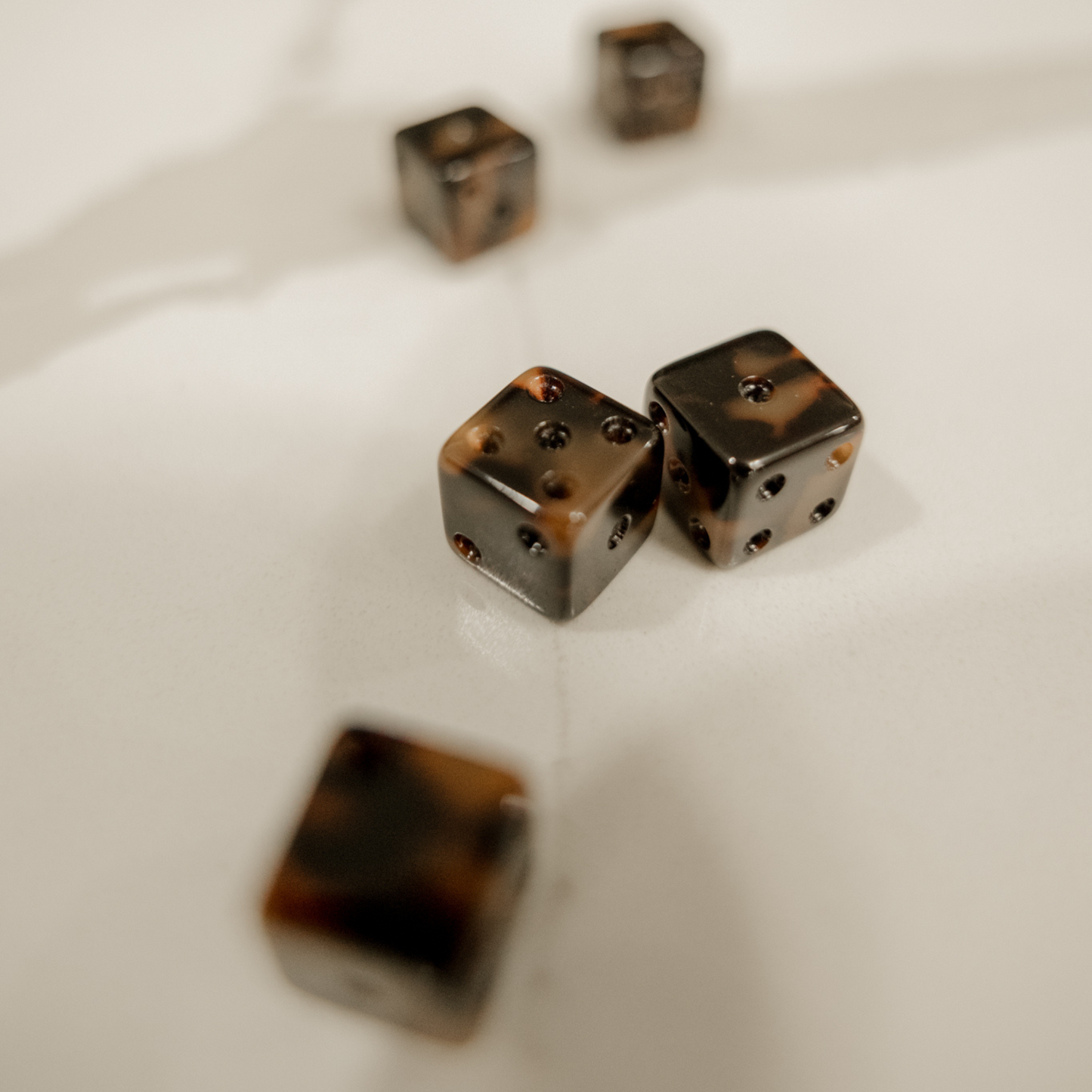 Travel Dice with Leather Case